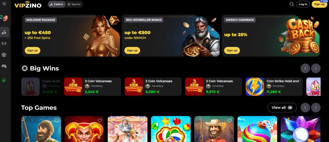 vipzino casino no deposit bonus
